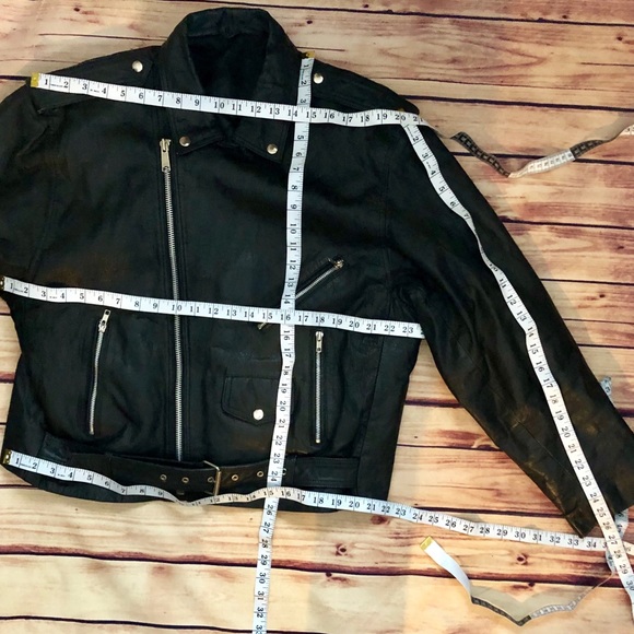 🌸••SOLD••🌸1960s VINTAGE Mens Motorcycle Jacket - Picture 7 of 8